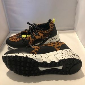 Madden Girl Akima Leopard Print Platform Sneaker